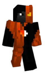 NeoTheOrange's Minecraft skin wearing the Twisted cape
