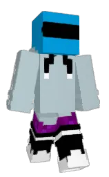 heather and cerulean Minecraft skin — Slim model — first worn by Nico26584981