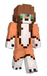 sandy brown and dawn pink Minecraft skin — Slim model