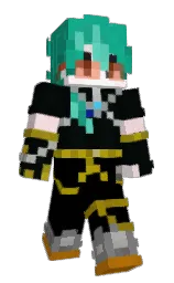 racing green and black Minecraft skin — Slim model — first worn by NyxYUkiMooN