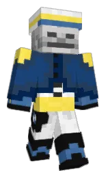 white and cod gray Minecraft skin — Classic model