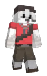 ayxier's Minecraft skin wearing the Menace cape