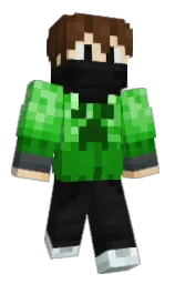 cod gray and metallic bronze Minecraft skin — Classic model — first worn by BradBot_2