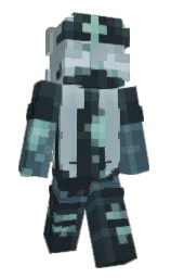 outer space and gull gray Minecraft skin — Slim model — first worn by Smoke_1