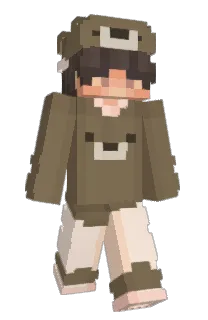 Front of Erlam's skin