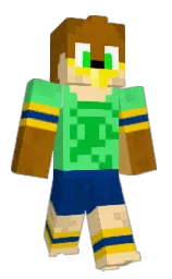 resolution blue and navajo white Minecraft skin — Classic model — first worn by Melinaxxz