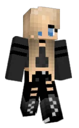 black and mine shaft Minecraft skin — Classic model