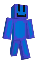 royal blue and science blue Minecraft skin — Classic model