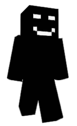 black and white Minecraft skin — Classic model