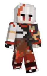 Atomic_07's Minecraft skin wearing the Migrator cape