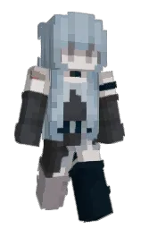 gull gray and firefly Minecraft skin — Slim model — first worn by Care7ess