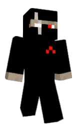 Daneziin's Minecraft skin wearing the Purple Heart cape