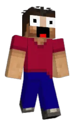 navy blue and shiraz Minecraft skin — Classic model