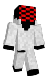 black and gallery Minecraft skin — Classic model — first worn by UnnamedZeroth