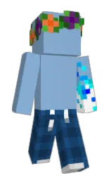 PandaNoire's Minecraft skin wearing the Pan cape