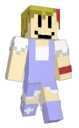 colonial white and melrose Minecraft skin — Slim model