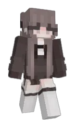 spicy pink and woody brown Minecraft skin — Slim model