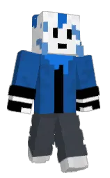 fun blue and mako Minecraft skin — Classic model — first worn by rykerisbusy