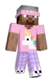 aerrial Minecraft avatar full body