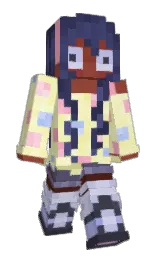 martinique and sanguine brown Minecraft skin — Slim model — first worn by earth2kitty
