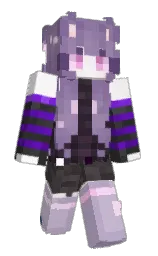 hint of red and trendy pink Minecraft skin — Slim model — first worn by OnyxSoup