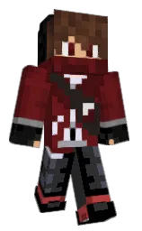 AnythingSpark's Minecraft skin wearing the Menace cape