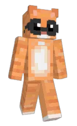 atomic tangerine and burnt sienna Minecraft skin — Slim model — first worn by lemorfar
