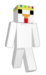 white and energy yellow Minecraft skin — Classic model