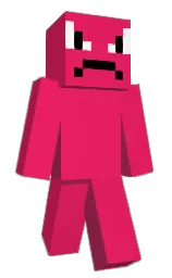amaranth and black Minecraft skin — Classic model