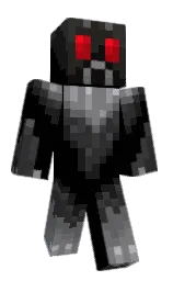 black and cod gray Minecraft skin — Classic model
