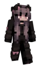 cocoa brown and black Minecraft skin — Slim model — first worn by Jessieisjes
