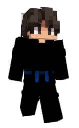 black and gondola Minecraft skin — Classic model — first worn by Er_Peppo24