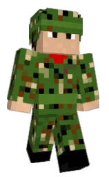 black and fern frond Minecraft skin — Classic model