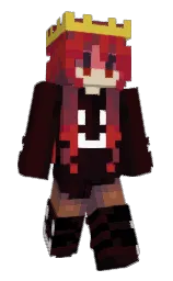 aubergine and asphalt Minecraft skin — Slim model