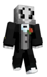 cod gray and black Minecraft skin — Classic model — first worn by ojwebby
