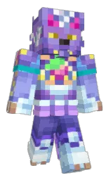 Painbowz's Minecraft skin wearing the Aurora cape