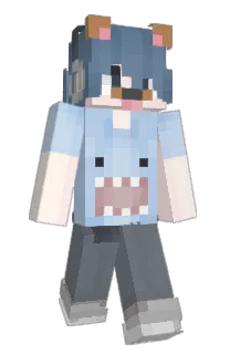 Front of Cole's skin