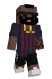 afroamericano Minecraft avatar full body