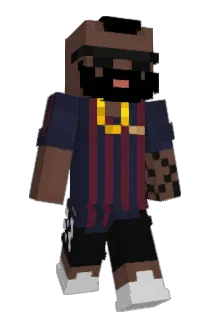afroamericano Minecraft avatar full body