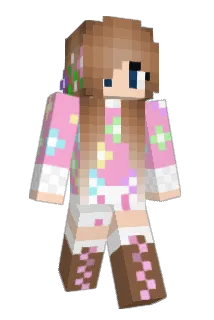 amamirui Minecraft avatar full body