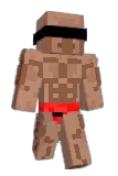 angrotes Minecraft avatar full body