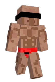 angrotes Minecraft avatar full body