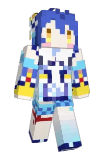 aqua_Senya Minecraft avatar full body