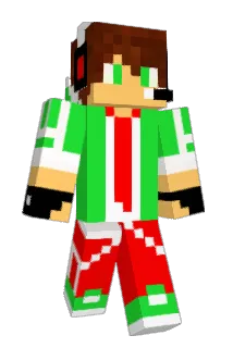 aquaclip Minecraft avatar full body