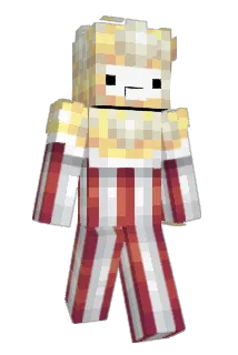 au_popcorn Minecraft avatar full body