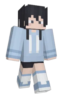 azu_blue Minecraft avatar full body