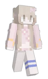 rose white and vanilla ice Minecraft skin — Slim model — first worn by happy_peper