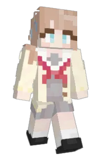 Front of Monpiece's skin