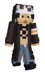 cocoa brown and woody brown Minecraft skin — Classic model — first worn by Branciterio