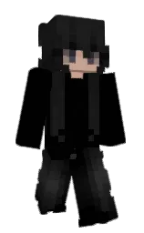 black and deep fir Minecraft skin — Slim model — first worn by qSabs